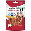Ласощі для собак Camon джеркі з куркою, тріскою і яловичою шкірою 100 г