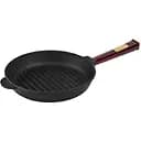 Сковорода-гриль Brizoll Optima-Bordo с ручкой 24х4 см (O2440G-P2)