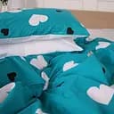 Наволочка MirSon Ranforce Elite 17-4825 Theresa 40х40 см біло-блакитна (2200009379598)