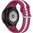 Ремешок для Samsung Galaxy Watch FE - темно-красно-розовый ширина крепления 20мм силикон Watchbands D2 (FEWB23265827)