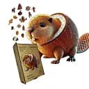 Дерев'яний фігурний пазл Бобріто Кокосіто, А3, Картонна коробка 200 елементів