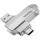 Флеш-накопичувач Hoco UD10 Metal Flash 2in1 USB 3.0/Type-C - 64GB Gray