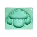 Силіконова тарілка-килимок "Баранчик" MGZ-0125(Turquoise) 18х23 см