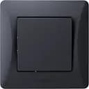 Выключатель одноклавишный Videx Binera черный проходной графит 1 шт.