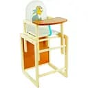 Стільчик і столик для годування з шкірозамінника Мася №2011