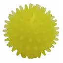 Игрушка для собак Fox Мяч с шипами, с ароматом ванили, 6 см, желтая