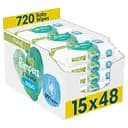 Набір дитячі вологі серветки Pampers Harmonie Aqua 720 шт. (15 уп. по 48 шт.)