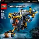 Конструктор LEGO Technic Глибоководний дослідницький підводний човен 413 деталей (42201)
