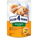 Вологий корм для котів Club 4 Paws Premium з качкою 85 г