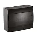 Електричний щиток зовнішній Horoz Electric 8 з пружинною системою блокування чорний