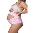 Регулируемый эластичный пояс бандаж для беременных и послеродовой XL Pink (16548)