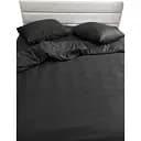 Комплект постільної білизни Ecotton Black євро полісатин чорний (25187)