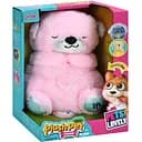 Ночник MC-1112-03 в виде спящей выдры плюшевый музыкальный со светом животик движется розовый