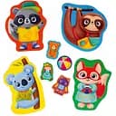 Пазли максі з грою Vladi Toys Малюк зможе Тварини й іграшки 12 елементів укр. мова (VT1722-23)