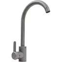 Змішувач кухонний Platinum 7990 NEST поворотний одноважільний з нержавіючої сталі сірий металік