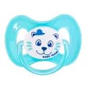 Пустышка силиконовая Baby Team, классическая, 0-6 мес., голубой (3007_голубой)