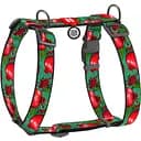 Шлея для собак Waudog Nylon Гранаты анатомические H-образные с QR паспортом XL 55-95 см