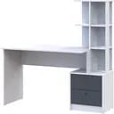 Офісний стіл Doros Т7 Білий/Графіт 136х55х138 (DRS-011511)