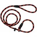 Поводок-удавка для собак Barksi Active (длина 183 см диаметр 12 мм) черно-оранжевый