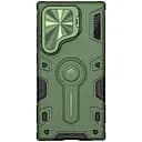 TPU+PC чехол Nillkin CamShield Armor Prop для Samsung Galaxy S24 Ultra темно-зеленый