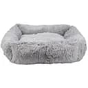 Лежак для животных Пухнастики Agility Квадрат L 85х80х20 см серый
