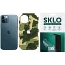 Захисна гідрогелева плівка SKLO Back (тил+грані без кутів+лого) Camo для Apple iPhone 13 mini (5.4) Зелений / Army Green