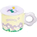 Чашка керамічна Happy Life Flowers з кришкою жовта 300 мл HP7196Y