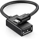 Кабель-адаптер Ugreen US133 MicroUSB Male - USB-A Female + OTG чорний (10396)