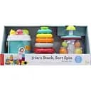 Набор игрушек 3в1 Infantino Собери, Сортируй, Вращай (315193) 