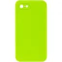 Чехол Epik Silicone Case Square Full Camera Protective AA NOLOGO для Apple iPhone 7/8/SE 2020 4.7 Салатовый/Neon green