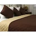 Покривало Руно Chocolate Ромб, мікрофібра, з ультрозвуковою стібкою, 212х150 см, коричневий (360.52У_Chocolate ромб)