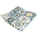 Водоотталкивающая подушка на стул Витраж плитка синяя (2 шт.)