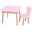 Детский столик Bambi 04-025R-DESK для творчества со стульчиком 60х60 см