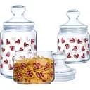 Банка Luminarc Club love blush набор 0.5 л, 0.75 л, 1 л (X2218)