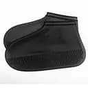 Многоразовые бахилы-чехлы для обуви от воды и грязи силиконовые L Black (kz133)