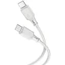 Кабель для зарядки Hoco X101 Silicone Type-C to Type-C PD60W сірий