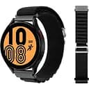 Браслет для Samsung Galaxy Watch 7 - чорний Watchbands NormalCloth Wave ширина кріплення 20мм нейлоновий (W48-0WBWB14960770)