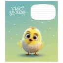 Тетрадь ученическая Школярик Cute little animals 012-3333C-5 в косую линию 12 листов