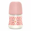 Бутылочка для кормления Suavinex Bonhomia, физиологическая соска, медленный поток, 150 мл, розовая (307831)