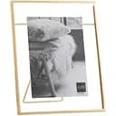 Фоторамка J-line металева зі склом золотого кольору 13х18 см (8127)