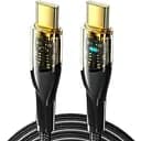 Кабель Essager Interstellar Transparent Design USB Cable Type C to Type C 100W 2 м Black (EXCTT1-XJA01-P)