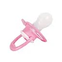 Детская пустышка силиконовая MGZ-0514(Pink) круглая