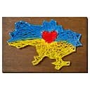 Набор стринг-арт Дом ABC-028 деревянная основа