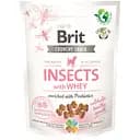 Лакомство для щенков Brit Care Dog Crunchy Snack Puppy Insects with Whey для роста, насекомые, сыворотка и пробиотики 200 г