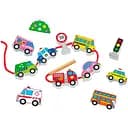 Дерев'яна шнурівка Viga Toys Автотранспорт (59851)