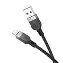 Дата-кабель Hoco X109 Lightning Silicone 1 м швидка зарядка 2.4 A чорний