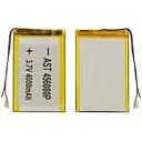 Аккумулятор 456080P универсальный с контроллером, 4 х 51 х 82 мм (1650 mAh)/ для смартфона, планшета