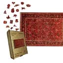 Деревянный пазл Цветной Ковер, А5, Деревянная коробка 35 элементов