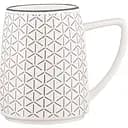 Чашка Ardesto Lamberto фарфоровая бело-серая 360 мл (AR3052)