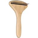 Грабли для собак Flamingo Bamboo для вычесывания подшерстка 17х10 см зубов 31 шт.